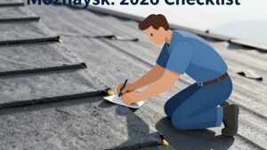 Процесс монтажа мягкой кровли на крыше дома в современном стиле для статьи-чеклиста